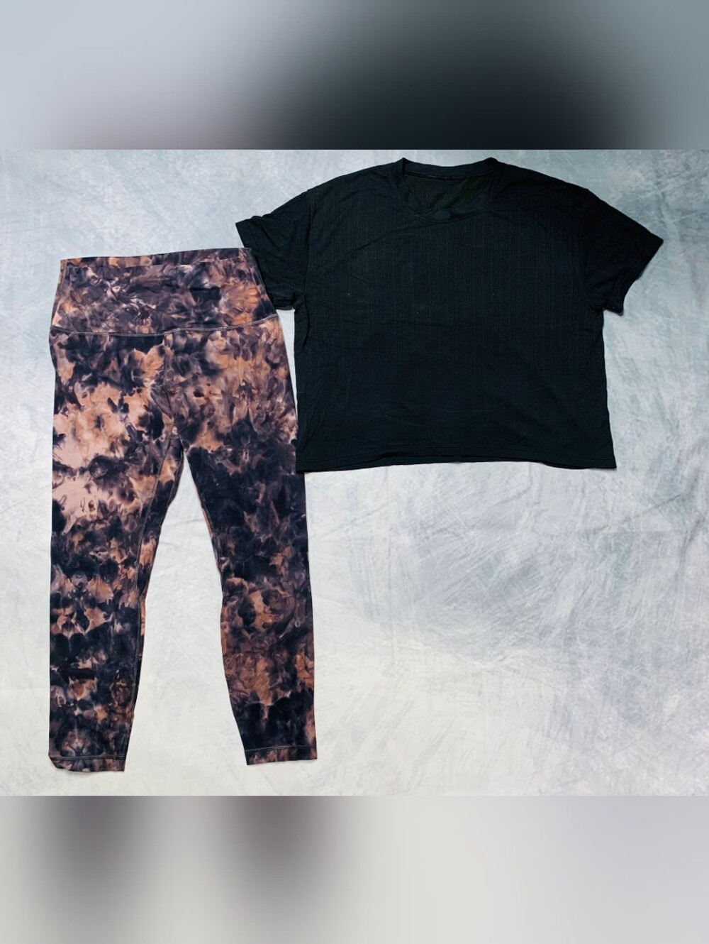 lululemon athletica Bundle Tie-Dye Black and Brown Leggings